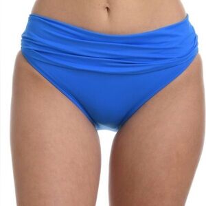 La Blanca Shirred Band Hipster, Island Goddess Capri Blue